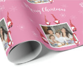 Vrolijk kerstfeest aangepaste foto met grappige ka cadeaupapier (Rol Hoek)