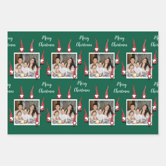 Vrolijk kerstfeest aangepaste foto met grappige ka inpakpapier vel (Voorkant)