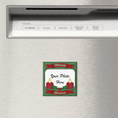 vrolijk kerstfeest! Aangepaste fotomagneet Magneet (Insitu (Vaatwasser))