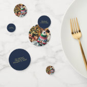 Vrolijk Kerstfeest Aangepaste Tekst Fototafel Conf Confetti (Groep)