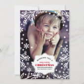 Vrolijk kerstfeest. Aangepaste Vaste fotokaarten v Feestdagenkaart (Voorkant)