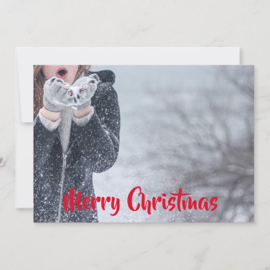 Vrolijk kerstfeest  aankondiging (Voorkant)