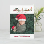 Vrolijk kerstfeest | Aankondiging geboorte (Staand voorkant)