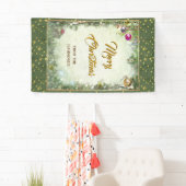 Vrolijk kerstfeest (aanpasbaar) spandoek (Insitu)