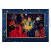 Vrolijk kerstfeest. Aanpassing van de Kaart Magi C (Voorkant Horizontaal)