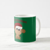 Vrolijk kerstfeest! aap koffiemok (Voorkant rechts)