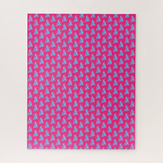 Vrolijk kerstfeest Abstracte Paarse boom moeilijk Legpuzzel
