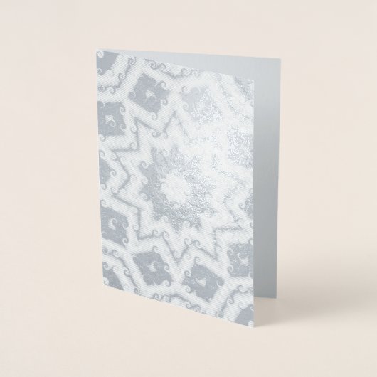 Vrolijk kerstfeest, Abstracte ster Folie Kaarten (Voorkant)