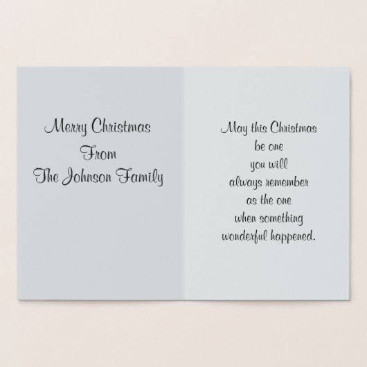 Vrolijk kerstfeest, Abstracte ster Folie Kaarten (Binnen)