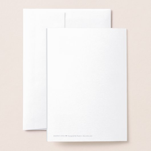 Vrolijk kerstfeest, Abstracte ster Folie Kaarten (Met envelop)