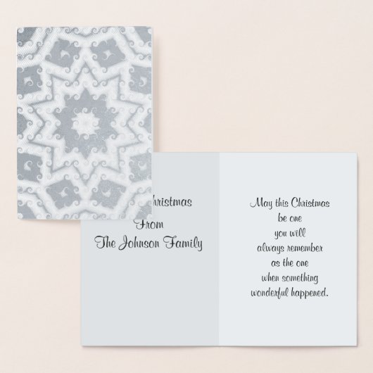 Vrolijk kerstfeest, Abstracte ster Folie Kaarten (Display)