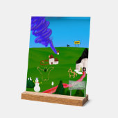 Vrolijk kerstfeest! acryl bord (Hoek)