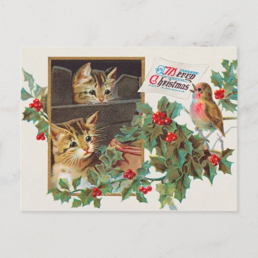 Vrolijk kerstfeest afbeelding 1911 briefkaart (Voorkant)