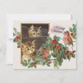 Vrolijk kerstfeest afbeelding 1911 kaart (Voorkant)