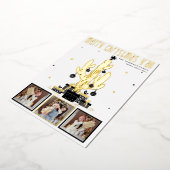 Vrolijk kerstfeest Alle Cactus Folie Holiday Kaart (Gedraaid)