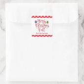 Vrolijk kerstfeest Alle kerstcadeautjes Vierkante Sticker (Tas)