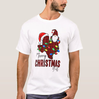 Vrolijk kerstfeest Alle Texas State Red Pset T-shirt