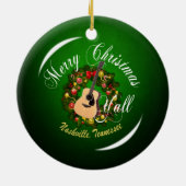 Vrolijk kerstfeest allemaal uit Nashville Ornament (Achterkant)