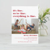 Vrolijk kerstfeest | Alles is een mooie feestdag Feestdagenkaart (Staand voorkant)
