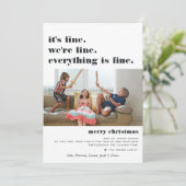 Vrolijk kerstfeest | Alles is een mooie feestdag Feestdagenkaart (Staand voorkant)