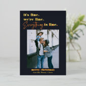 Vrolijk kerstfeest | Alles is een mooie feestdag Folie Feestdagenkaart (Staand Voorkant)