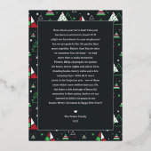 Vrolijk kerstfeest | Alles is een mooie feestdag Folie Uitnodiging (Achterkant)