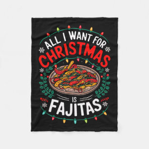 Vrolijk kerstfeest Alles wat ik wil voor kerst Faj Fleece Deken