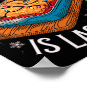 Vrolijk kerstfeest Alles wat ik wil voor kerst Las Poster (Hoek)