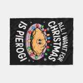 Vrolijk kerstfeest Alles wat ik wil voor kerst Pie Fleece Deken (Voorkant (Horizontaal))