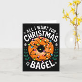 Vrolijk kerstfeest Alles wat ik wil voor kerstbage Kaart (Gele Bloem)