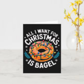 Vrolijk kerstfeest Alles wat ik wil voor kerstbage Kaart (Gele Bloem)