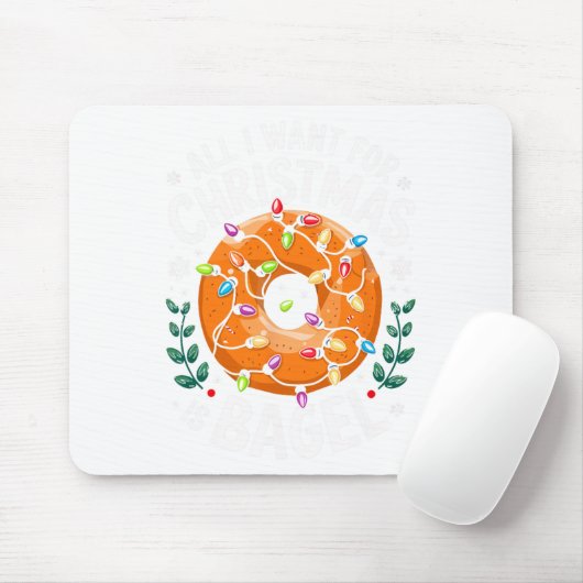 Vrolijk kerstfeest Alles wat ik wil voor kerstbage Muismat (Met muis)