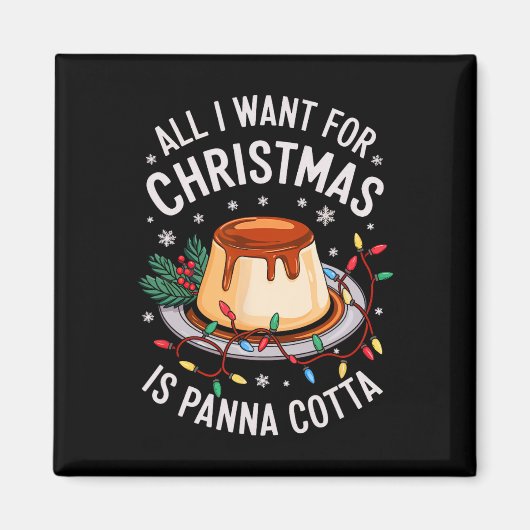 Vrolijk kerstfeest Alles wat ik wil voor Kerstmis  Magneet (Voorkant)