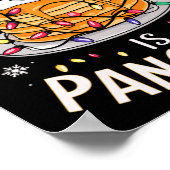 Vrolijk kerstfeest Alles wat ik wil voor kerstpann Poster (Hoek)