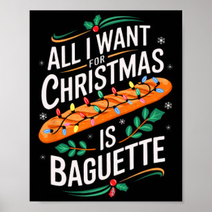 Vrolijk kerstfeest Alles wat ik wil voor kerststok Poster