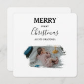 Vrolijk kerstfeest als foto's van mijn oma 2 Baby (Voorkant / Achterkant)