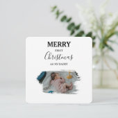Vrolijk kerstfeest als foto's van mijn papa 2 Baby (Staand voorkant)