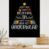 Vrolijk kerstfeest als je niet meer in gelooft poster (Keuken)