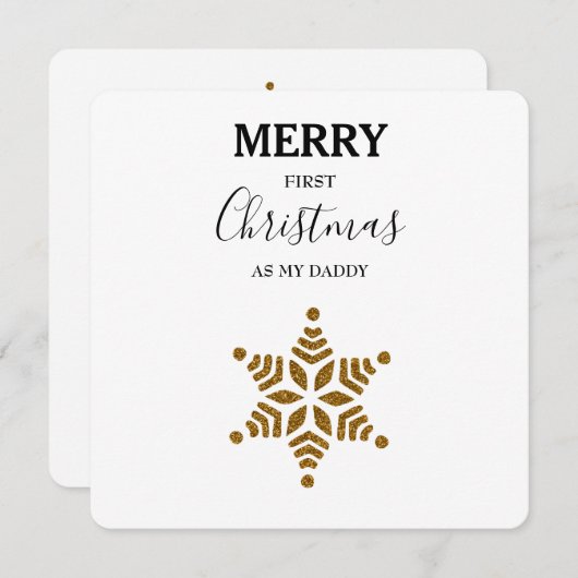 Vrolijk kerstfeest als mijn vader - Glitter Glitte (Voorkant / Achterkant)