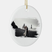 Vrolijk kerstfeest als Mr. en mevrouw Newly Weds Keramisch Ornament (Rechts)