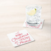 Vrolijk kerstfeest als Onderzetter voor kunststofp (Insitu)