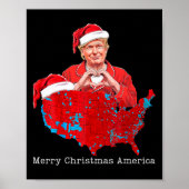 Vrolijk kerstfeest Amerika Donald Trump Coveragexm Poster (Voorkant)