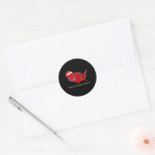 Vrolijk kerstfeest Amerika Donald Trump Coveragexm Ronde Sticker (Envelop)