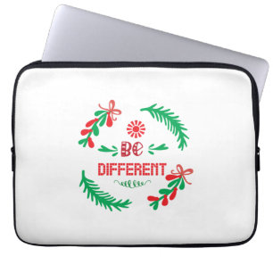 Vrolijk kerstfeest anders laptop sleeve