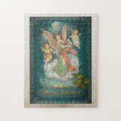 Vrolijk kerstfeest, Angels Retro Legpuzzel (Verticaal)