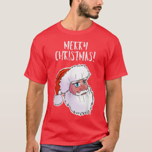 Vrolijk kerstfeest! Anime Santa Claus T-Shirt