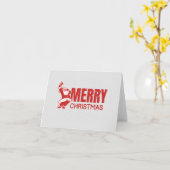 Vrolijk Kerstfeest Anton Kerst Kaart (Gele Bloem)