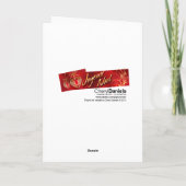 Vrolijk kerstfeest  art deco paar feestdagen kaart (Achterkant)