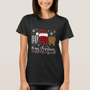 Vrolijk kerstfeest Assistent Teeth Buffalo Pla T-shirt