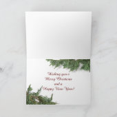 "Vrolijk kerstfeest", Atlanta, Georgia Skyline Kaart (Binnen)